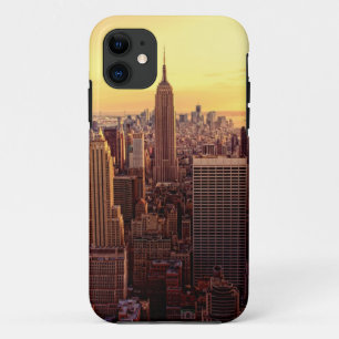 New York skyline city with Empire State iPhone 11 Case