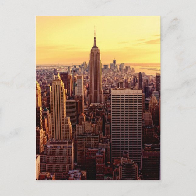 New York skyline city with Empire State Postcard (Front)