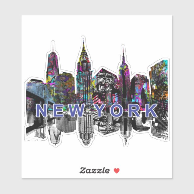 New York skyline in graffiti (Sheet)