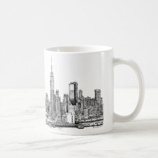 New York skyline ink Coffee Mug