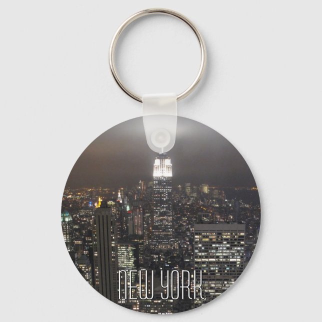 New York Skyline Key Chain New York Souvenirs (Front)