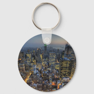 New York Skyline Keychain