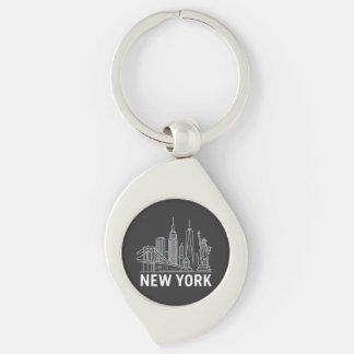 New York Skyline Keychain – Iconic City Landmark 