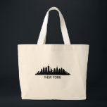 New York Skyline Large Tote Bag<br><div class="desc">New York Skyline</div>
