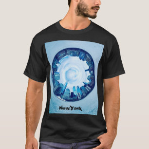 New York skyline of skyscrapers graphic T-Shirt