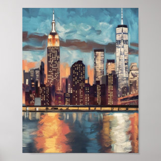 New York Skyline poster 