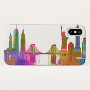 New York Skyline - Rainbow Case-Mate iPhone Case