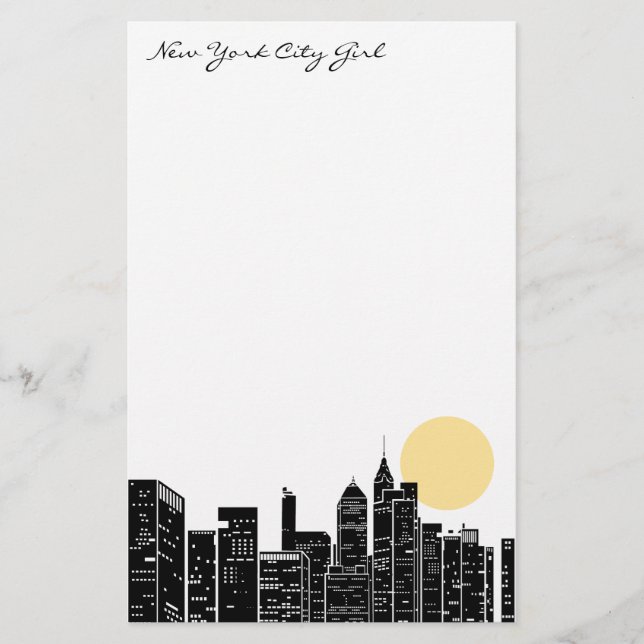 New York Skyline Stationery (Front)