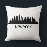 New York Skyline Throw Pillow<br><div class="desc">New York Skyline</div>