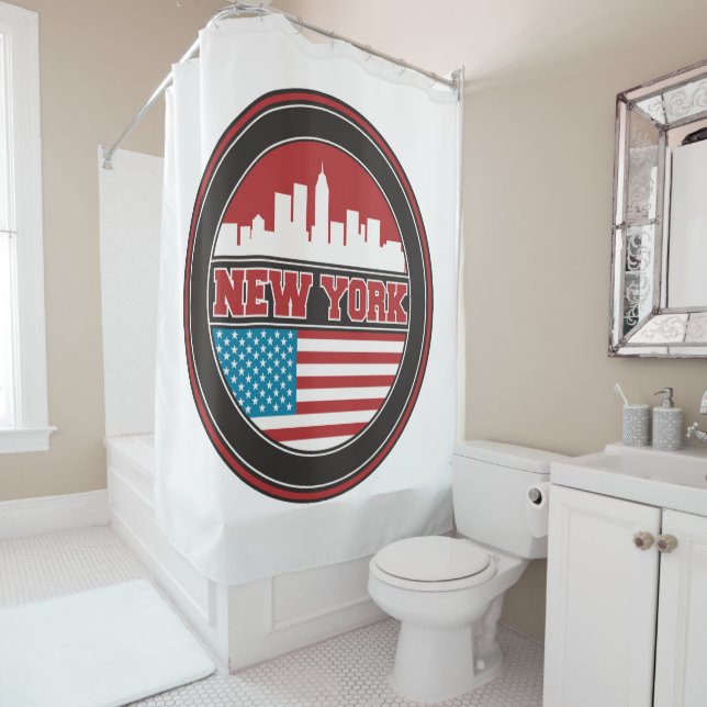 New York Skyline | United States Flag (In Situ)