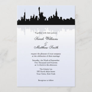 New York Skyline Wedding Invitations
