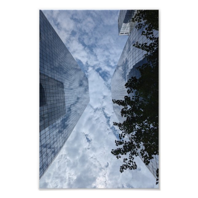 New York Skyscrapers with clouds artistic photo (Devant)