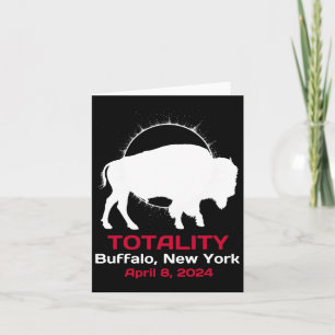 New York Solar Eclipse Totality April 8 2024  Card