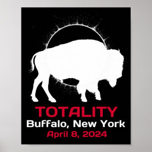 New York Solar Eclipse Totality April 8 2024  Poster