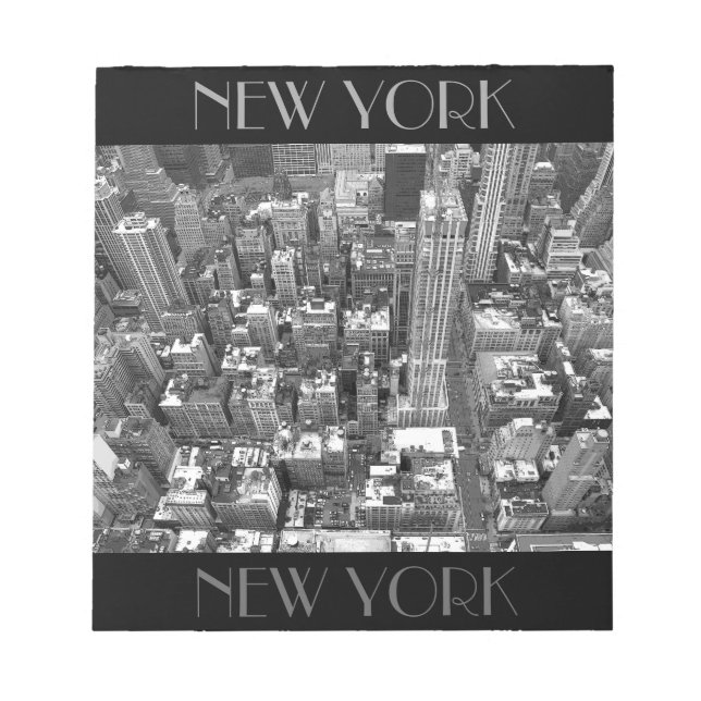 New York Souvenir Notepad Empire State View Gift (Front)