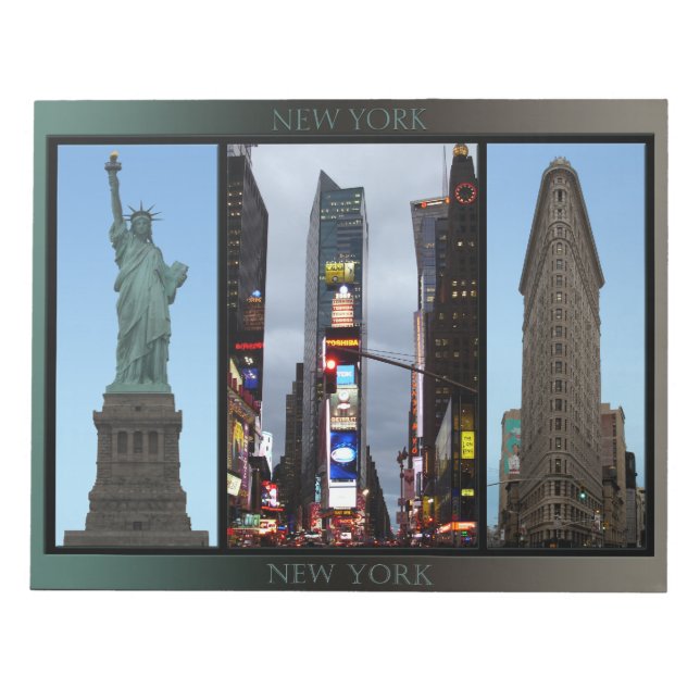 New York Souvenir Notepad NYC Landmark Gifts (Front)