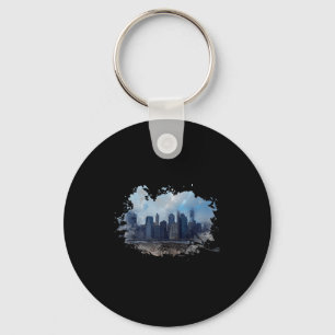 New York Souvenirs Nyc Lower Manhattan Skyline New Keychain