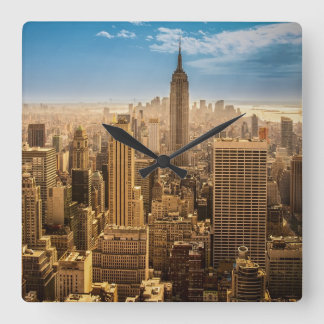 New York Square Wall Clock