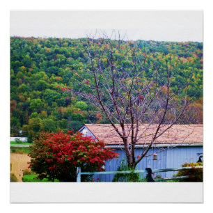 NEW YORK STATE AMERICAN  FARM POSTER