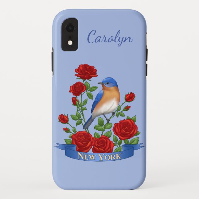 New York State Bird and Flower Case-Mate iPhone Case (Back)
