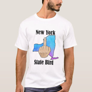 New York state bird t-shirt middle finger color