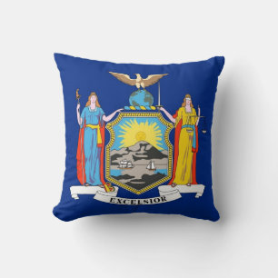 New York State Flag American MoJo Pillow