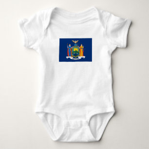 New York State Flag Baby Bodysuit