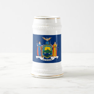 New York State Flag Beer Stein