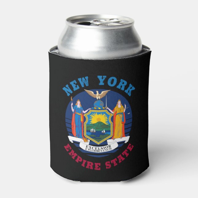 NEW YORK STATE FLAG  CAN COOLER (Can Front)