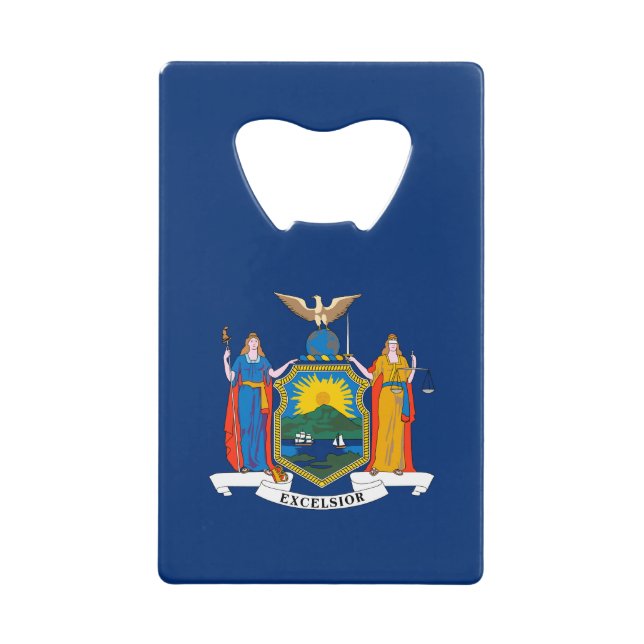 New York State Flag Credit Card Bottle Opener (Front)