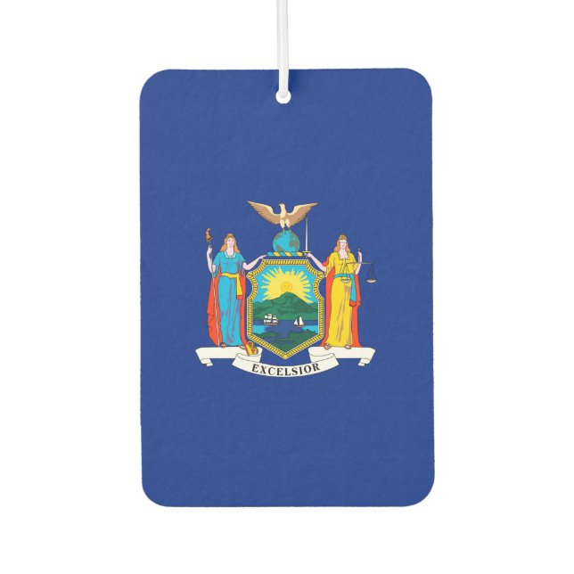 New York State Flag Design Air Freshener (Front)