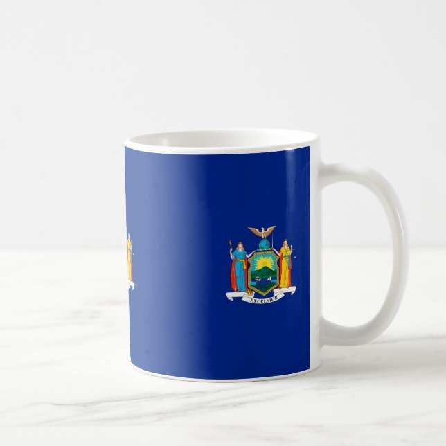 New York State Flag Design Coffee Mug (Right)