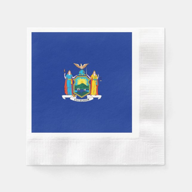 New York State Flag Design Napkin (Front)