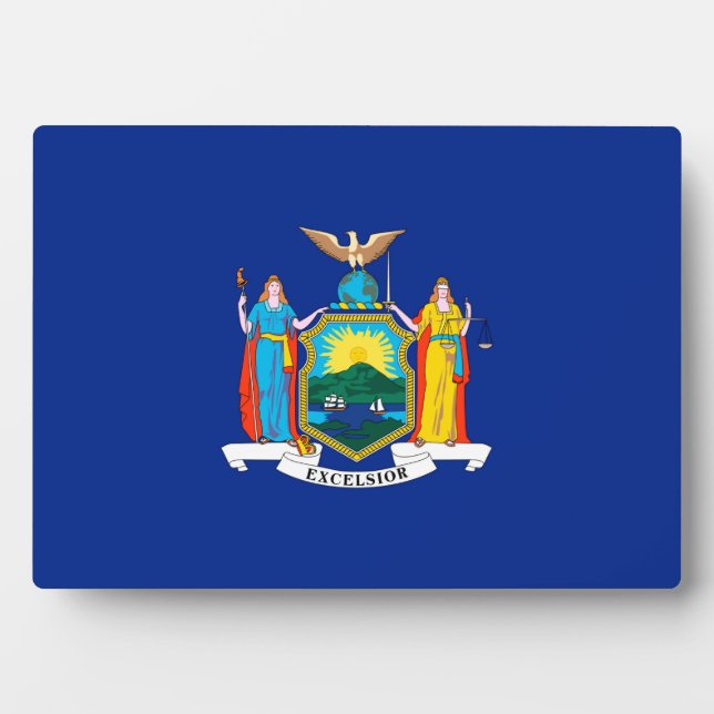 New York State Flag Design Plaque (Front)