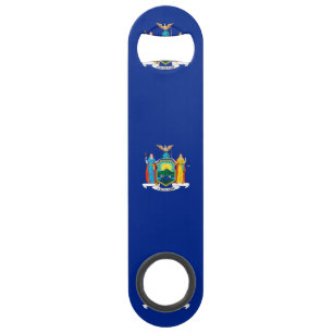 New York State Flag Design Speed Bottle Opener