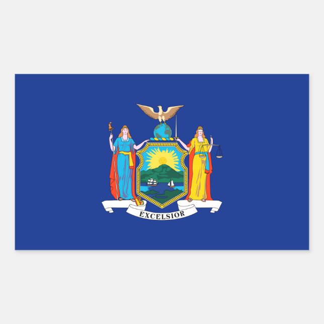 New York State Flag Design Sticker (Front)
