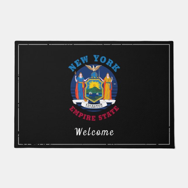 NEW YORK STATE FLAG DOORMAT (Front)