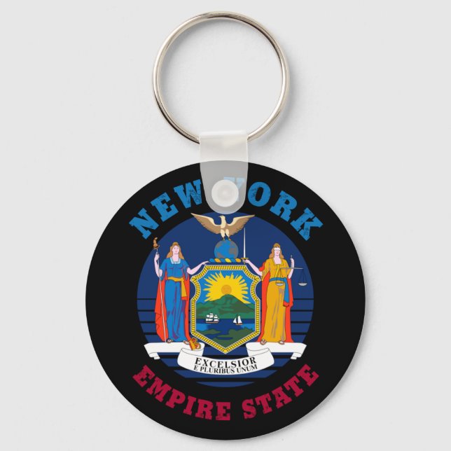 NEW YORK STATE FLAG KEYCHAIN (Front)