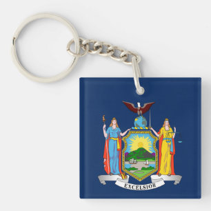 New York state flag Keychain