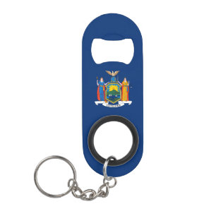New York State Flag Keychain Bottle Opener