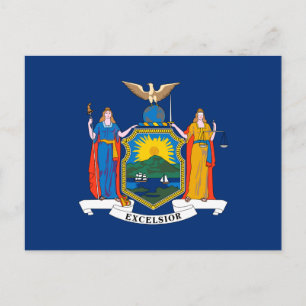 New York State Flag Postcard