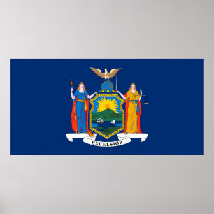 New York state flag Poster