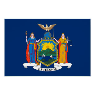 New York State Flag Poster