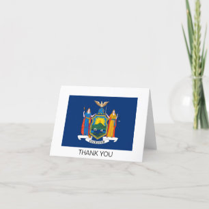 New York State Flag Thank You Card