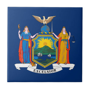 New York State Flag Tile