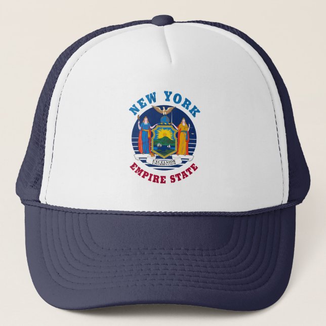 NEW YORK STATE FLAG TRUCKER HAT (Front)