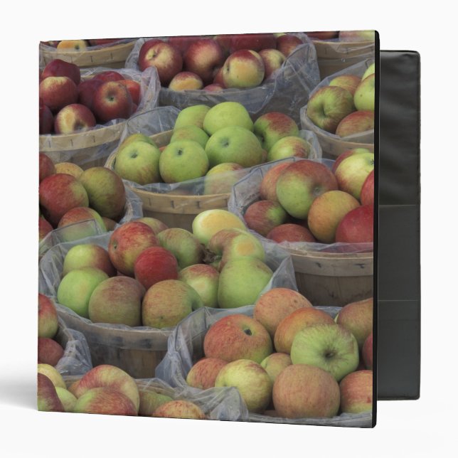 New York State Macintosh apples in baskets Binder (Front/Inside)