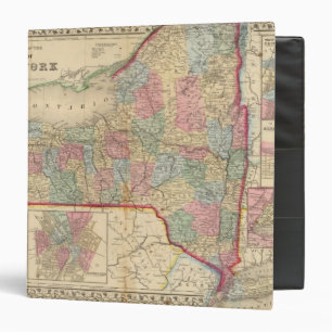 New York State Map by Mitchell Binder