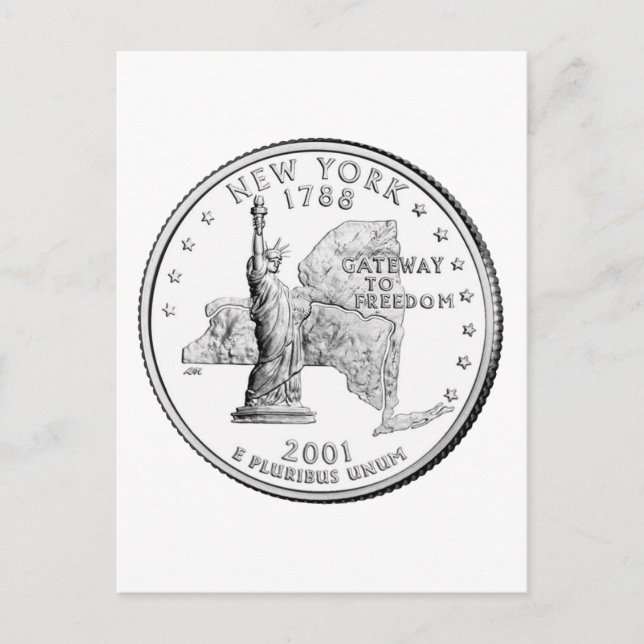 New York State Quarter Postcard (Front)
