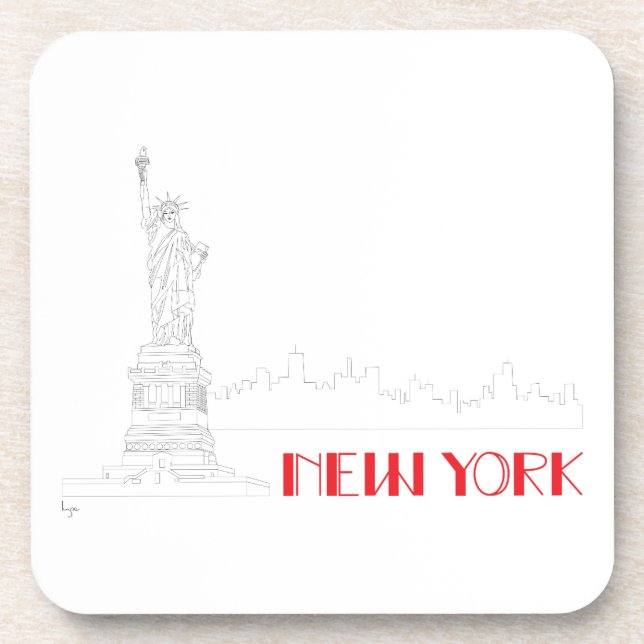 New-York, Statue-of-Liberty Cool Coaster (Front)